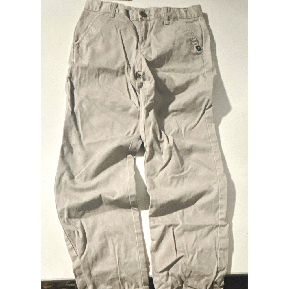 Art class Boys Khaki Pants, Flat Front, Zip/Button Closure